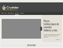 Tablet Screenshot of cristalesytrofeos.com